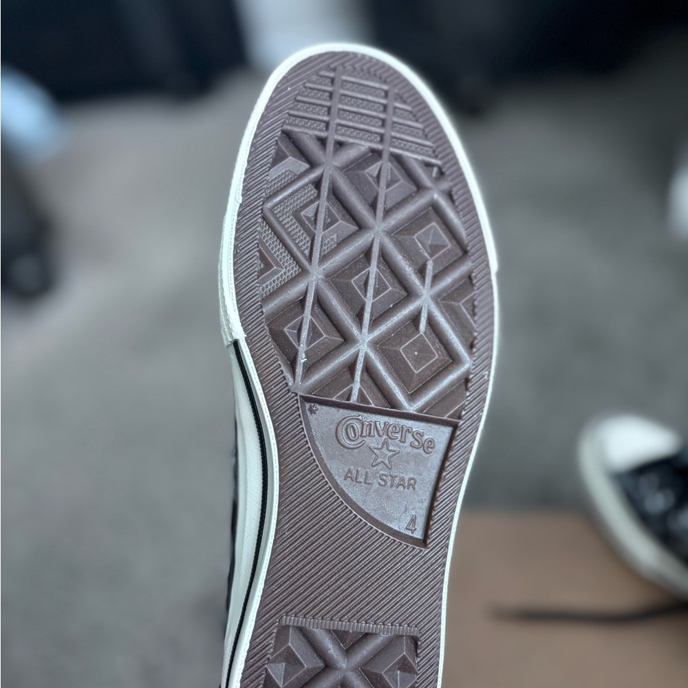 Converse Black and White High-Top Sneakers - Picture 4 of 5